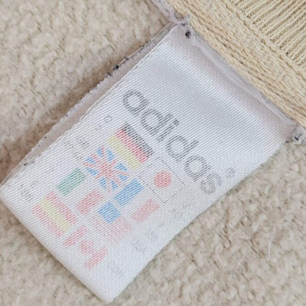 Adidas Sweatshirt Beige Crew Neck 90's Vintage UK Men's Size L