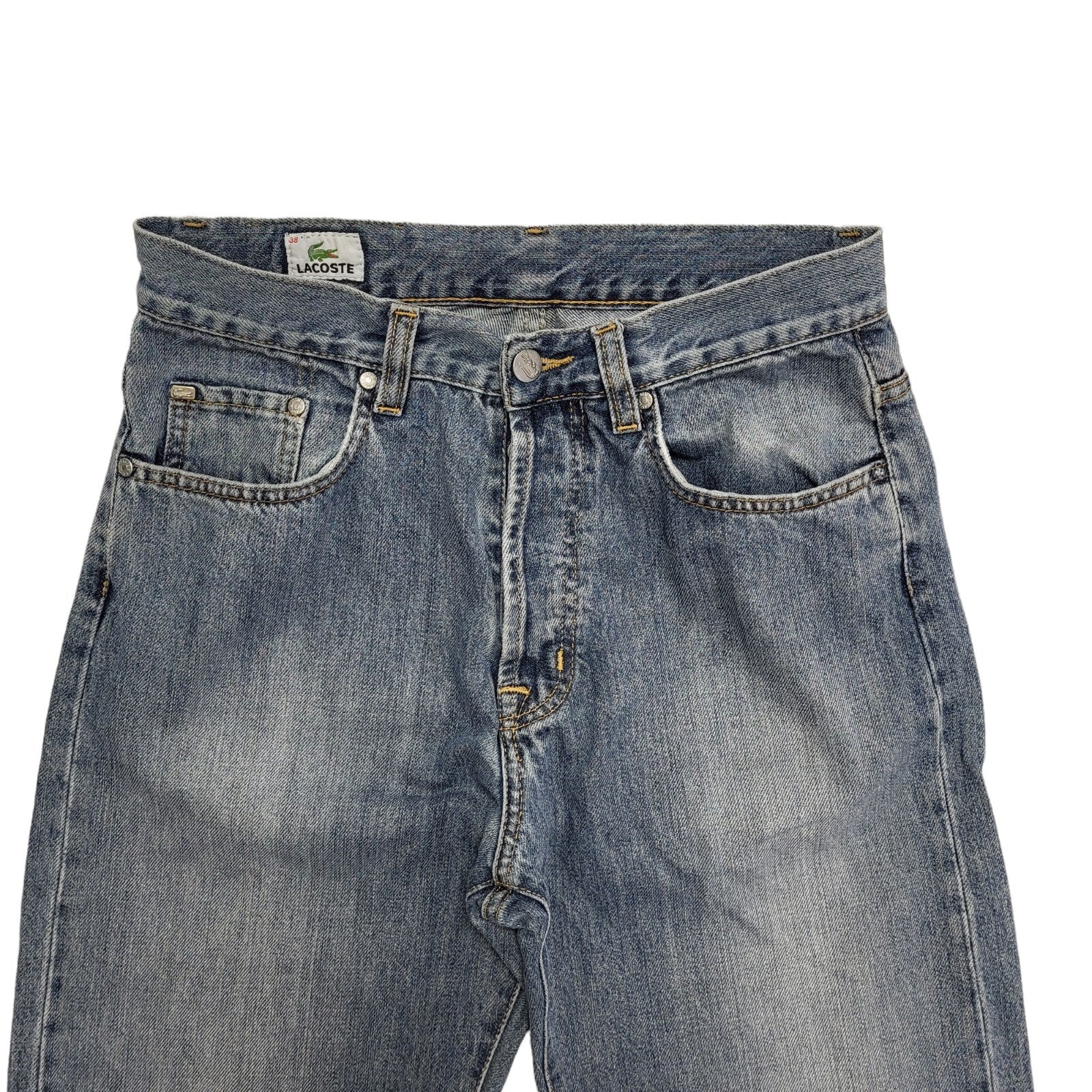 Lacoste 90s Light Blue Straight Leg Denim Jeans Mens W30 L34
