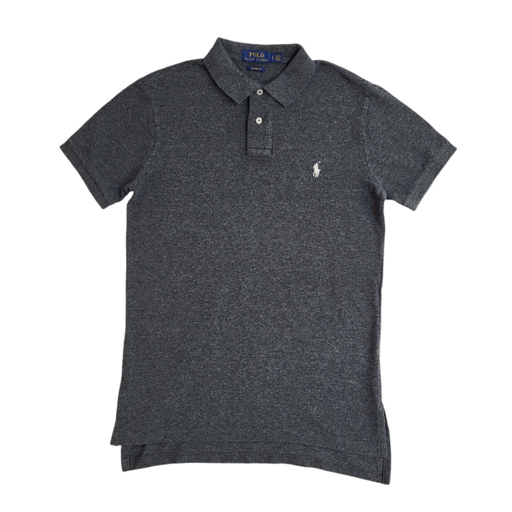 Polo Ralph Lauren Y2K Grey Short Sleeve Polo T- Shirt Men's Size S