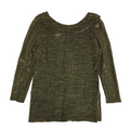 Official Gold & Black Y2K Sparky Long Sleeve Cowl Back Top Womens UK Size 12