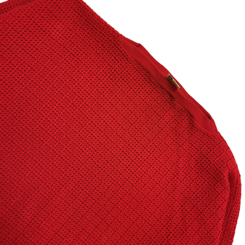 80s Vintage Red Acrylic Shawl Uk Women's Size One Size