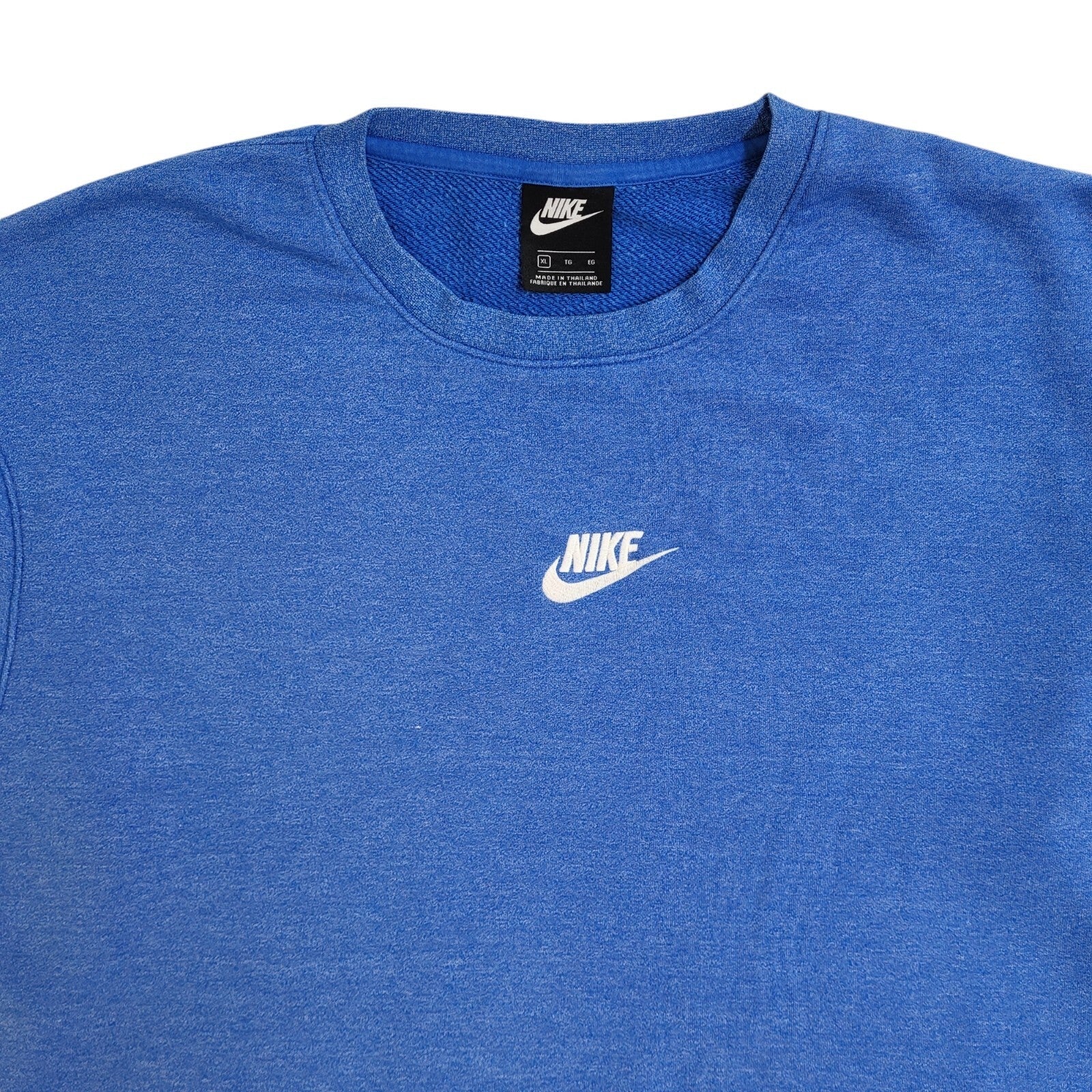 Nike Sports Sweatshirt Blue Crew Neck 90's Vintage UK Men's Size XL