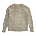 Vintage 90's Beige Knitted Round Neck Jumper Womens UK Size xl