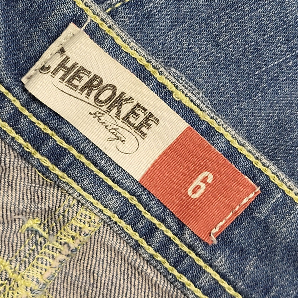 Cherokee Vintage 90's Blue Knee Length Denim Skirt Women's UK 8-10 W27 (USA 6)