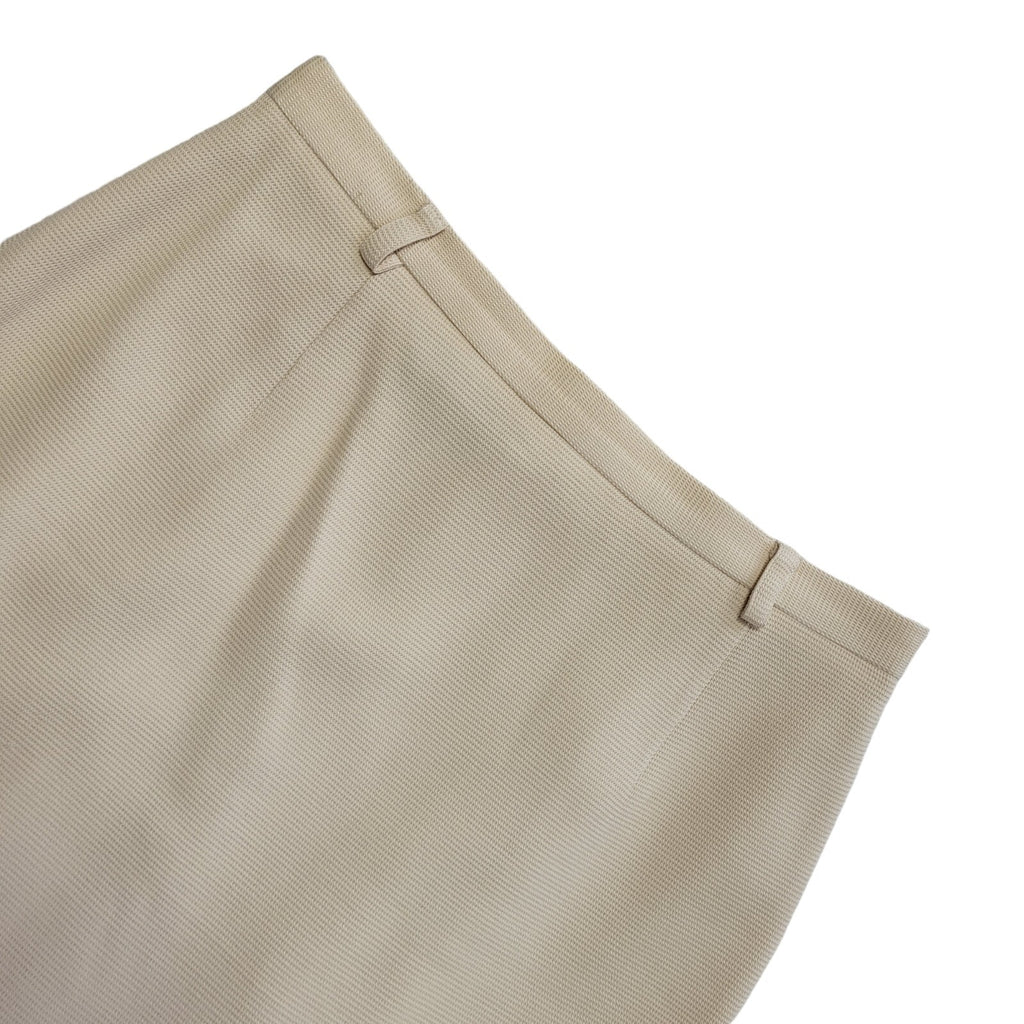 Hobbs Vintage 80's Cream Knee Length Silk Skirt Womens UK Size 10 W28