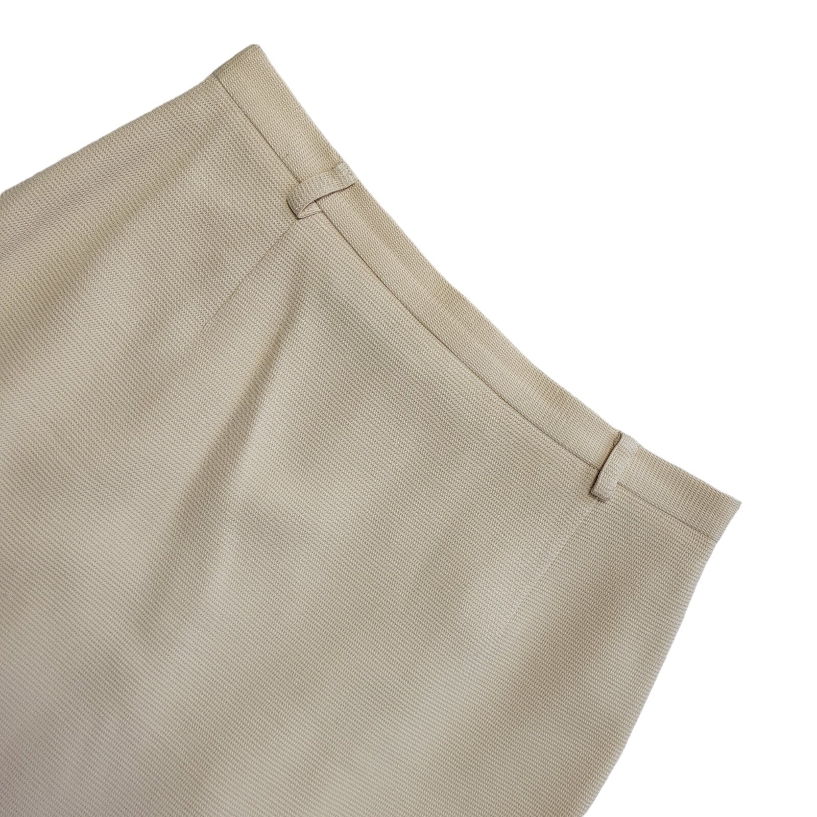 Hobbs Vintage 80's Cream Knee Length Silk Skirt Womens UK Size 10 W28