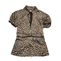 Blanco Y2K V-Neck Leopard Print Blouse Womens UK Size 12