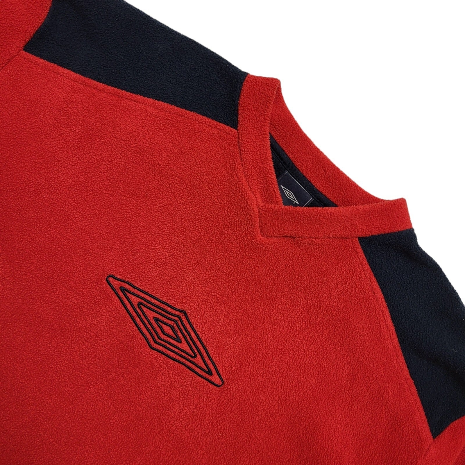 Umbro Vintage 90's Red Fleece Sports Sweatshirt Mens UK Size L