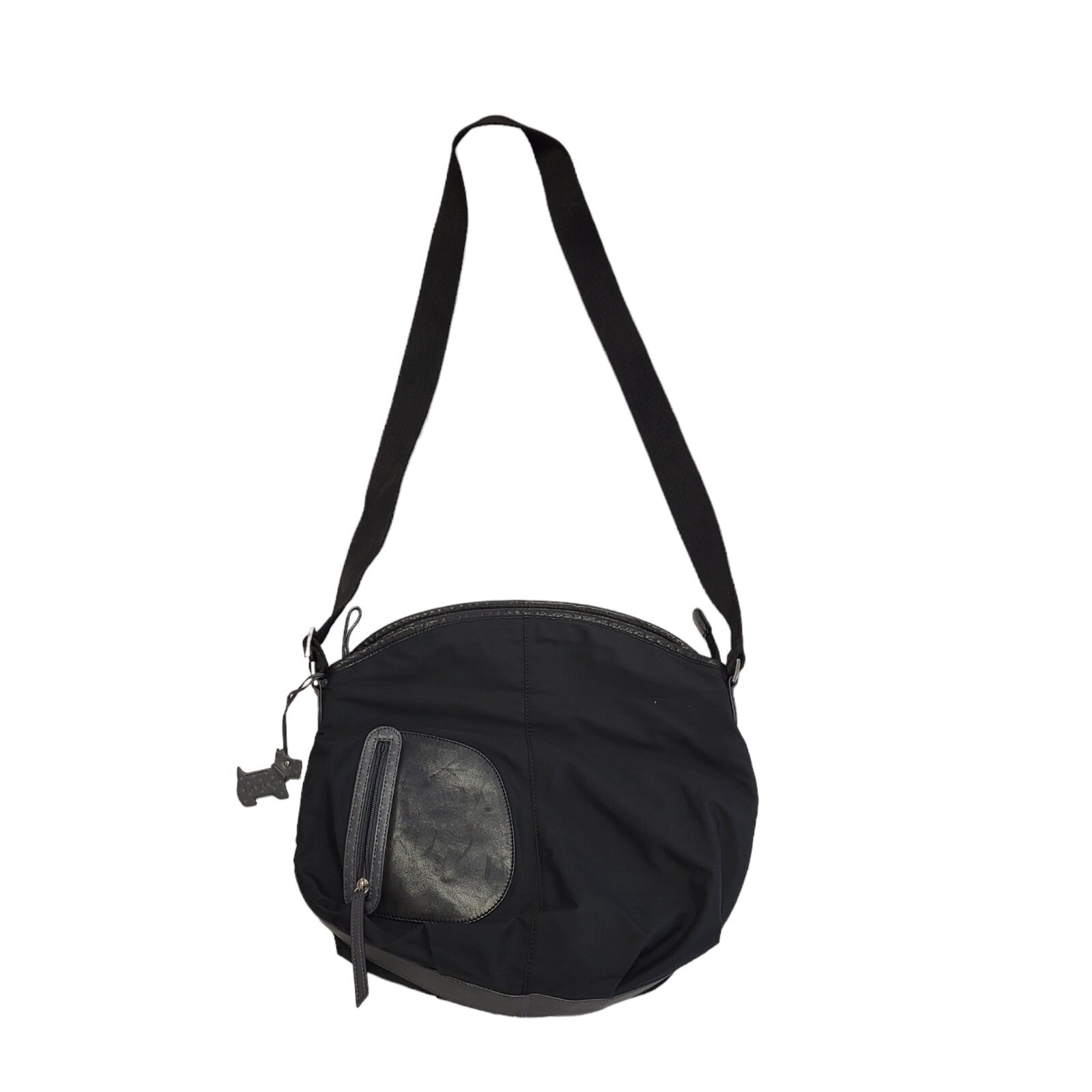 Radley Black Oval Shape Shoulder Bag Women's Size 14" x 13"