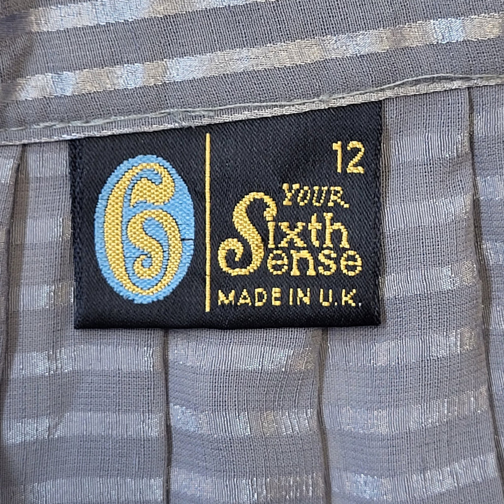 Your Sixth Sense C&A 80's Vintage High Waist Grey Skirt  W24