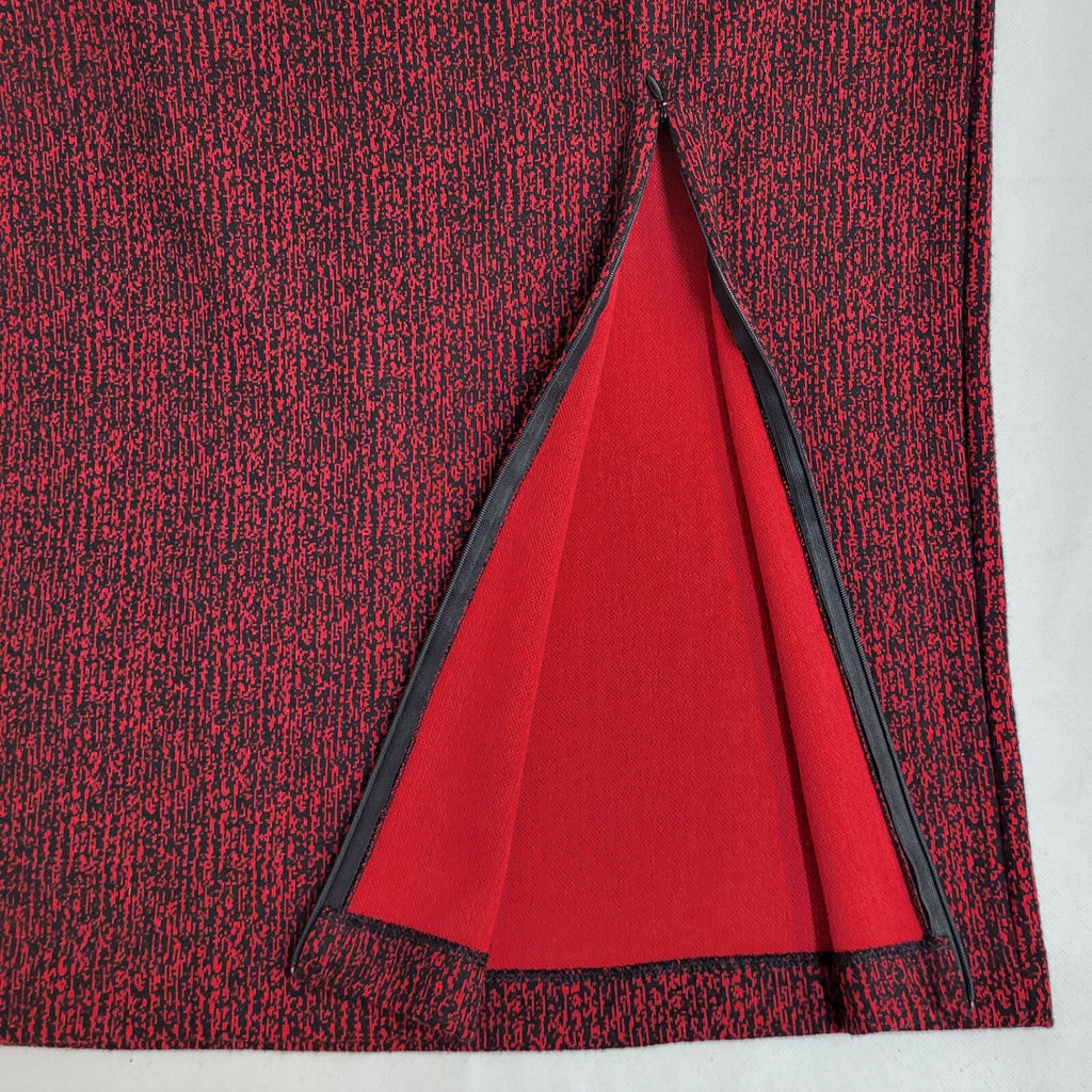 Weekenders 90's Red & Black Co-Ord Skirt & Jacket Women's Size L W30