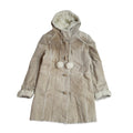 Dorothy Perkins Vintage Y2k Beige Hooded Faux Fur Women's UK 14 Bnwt