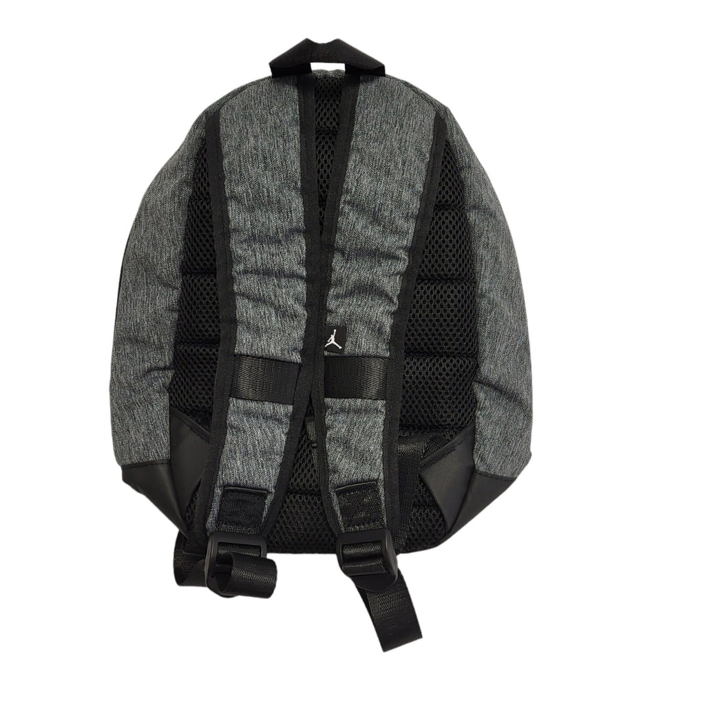 Air Jordan Grey Canvas Shoulder/Backpack Bag Uk Kids Size 12" x 11"