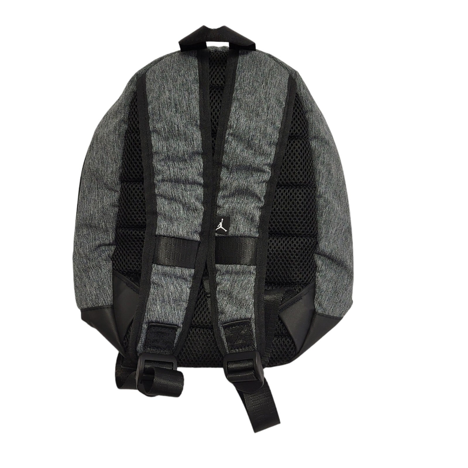 Air Jordan Grey Canvas Shoulder/Backpack Bag Uk Kids Size 12" x 11"