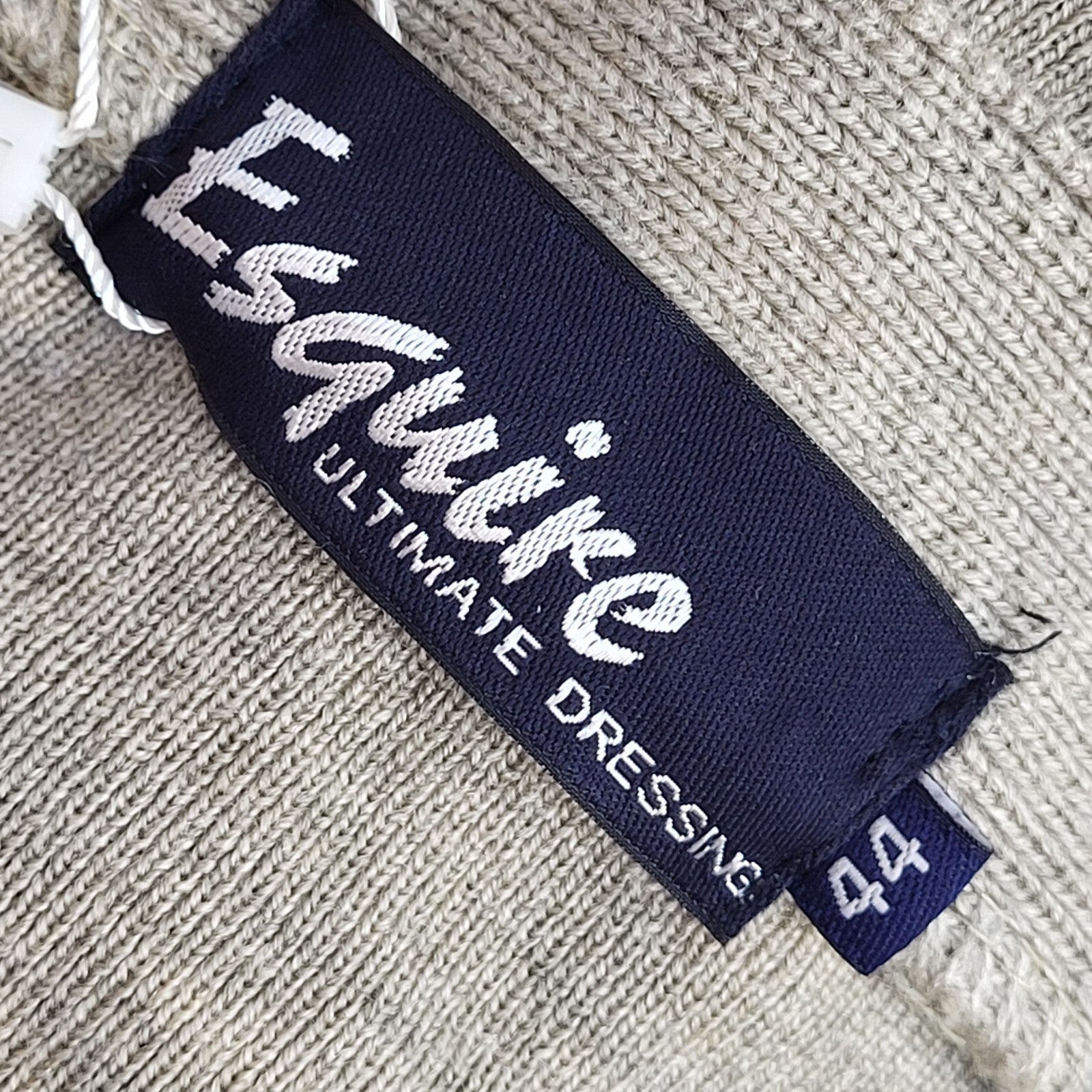 Esquire Vintage Beige Button Cardigan UK Men's Size XL Bnwt