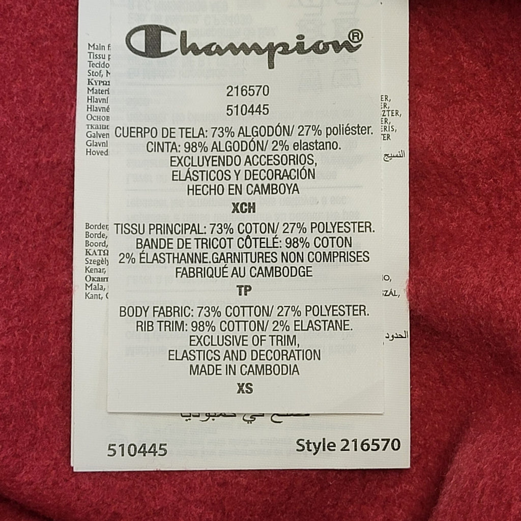 Champion Red Round Neck Sweatshirt Women's Size XS
