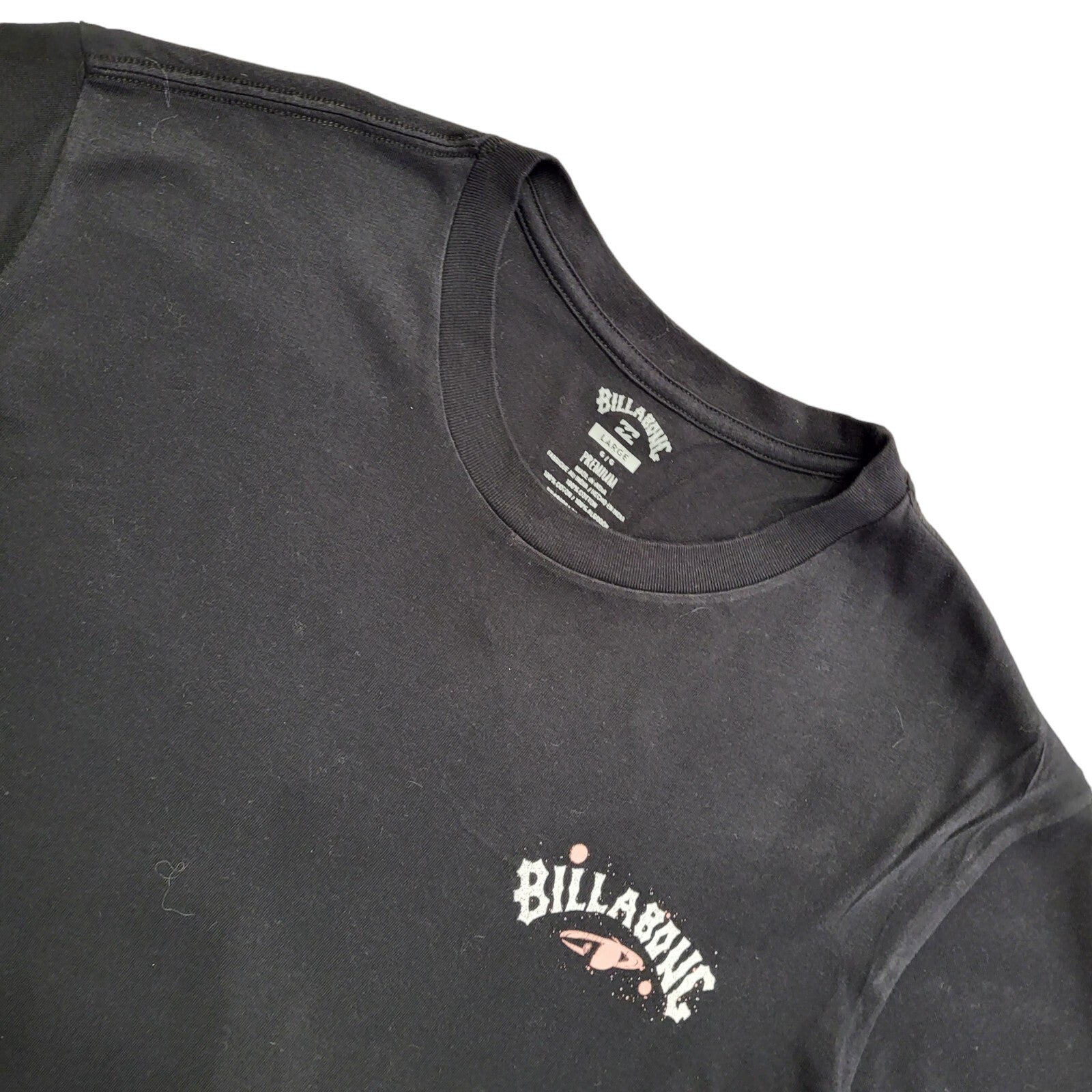 Billabong Vintage Y2K Black Crew Neck Short Sleeve T-Shirt Mens UK Size L
