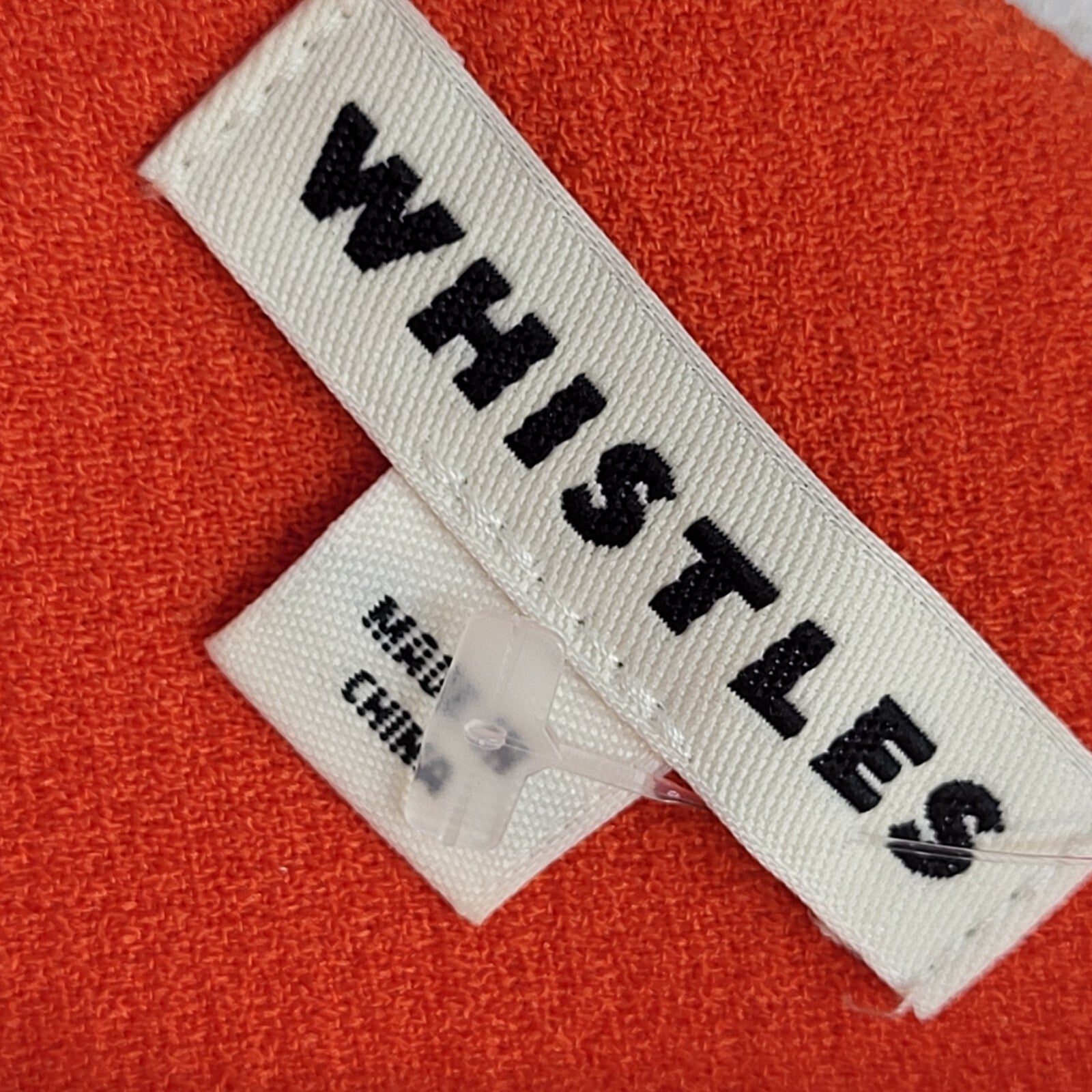 Whistles Vintage Y2K Red Short Sleeve Top UK Women's Size 16