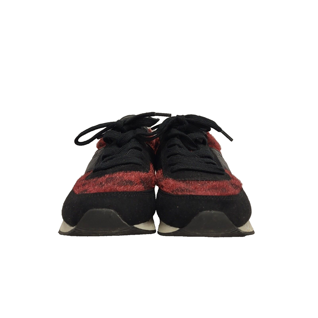 Calvin Klein Black Red Lace-up Sports Casual Trainers Uk Women's Size 4