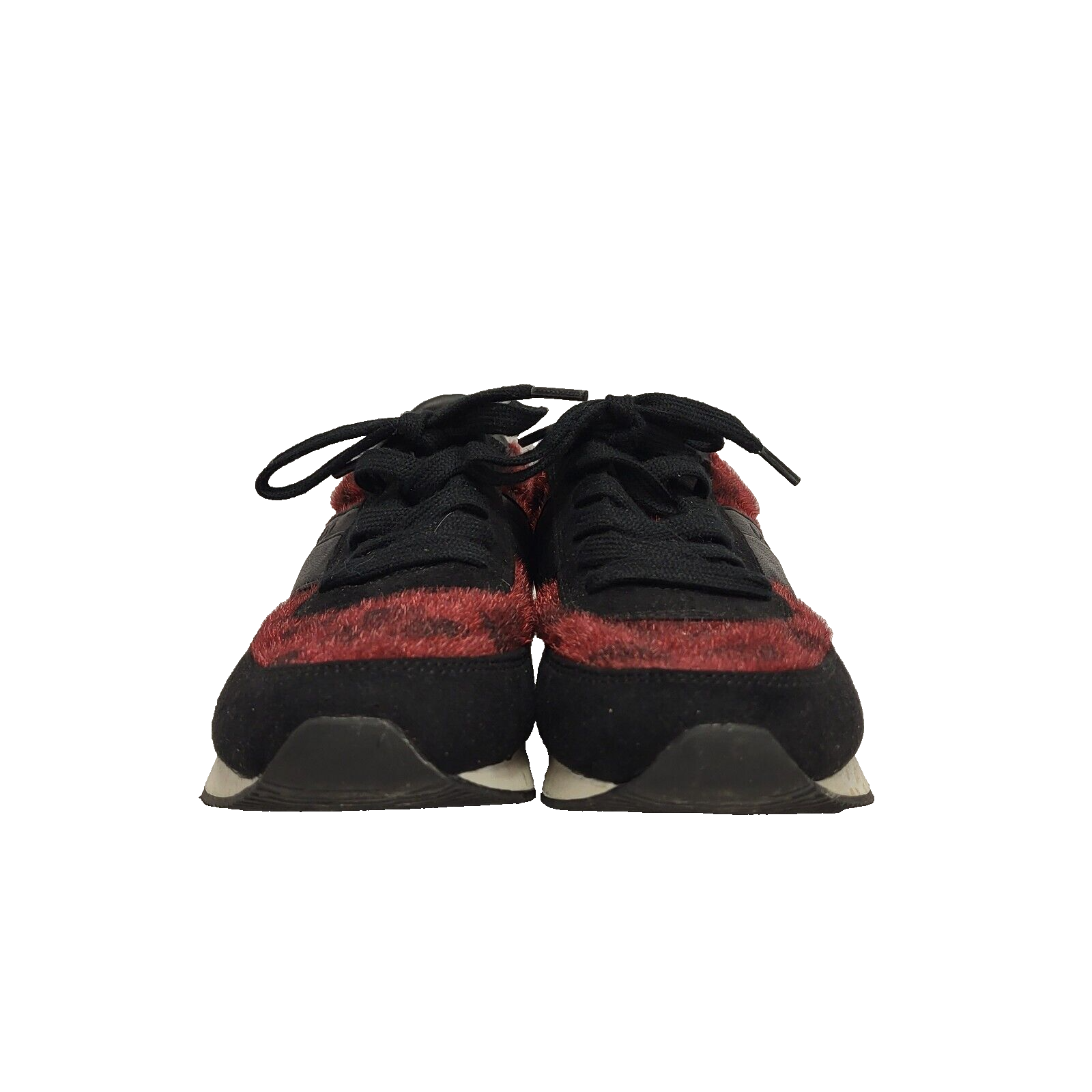 Calvin Klein Black Red Lace-up Sports Casual Trainers Uk Women's Size 4