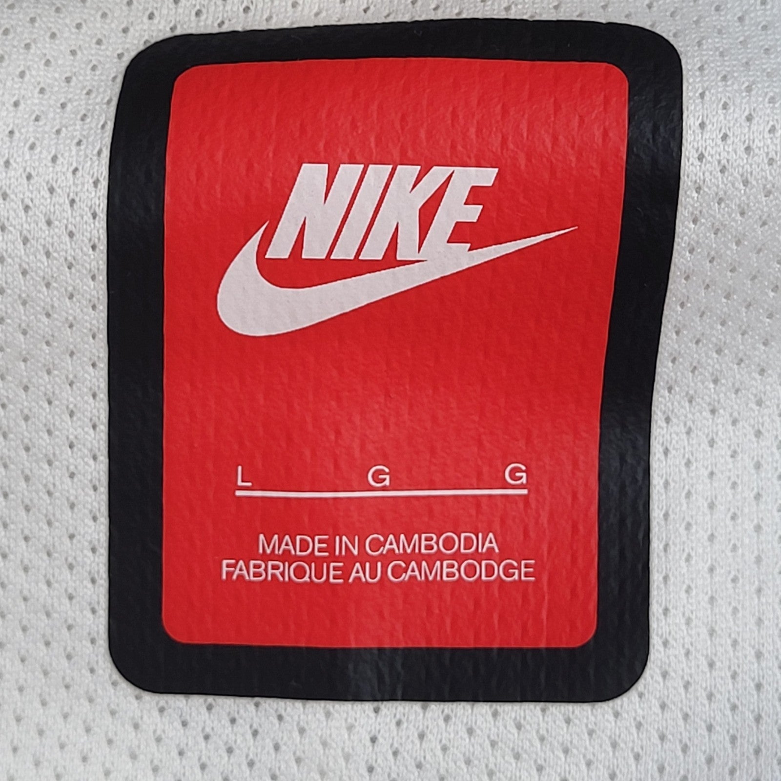 Nike White Black Y2K Full Zip Sports Mesh Underam Hoodie UK Men's Size L