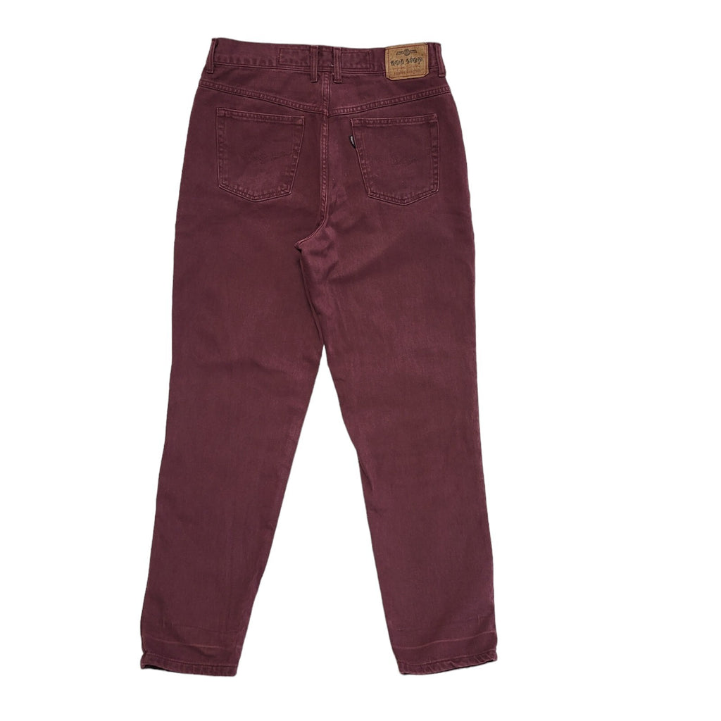 101 Stop 90s Burgundy Straight Leg Denim Jeans Men's Size M W33 L31