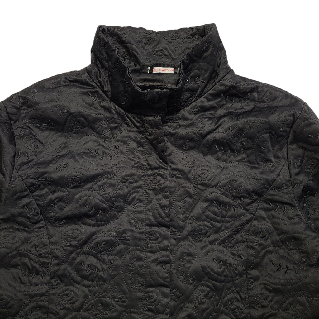 Dash 70s Vintage Black Button Jacket Uk Women's Size 18