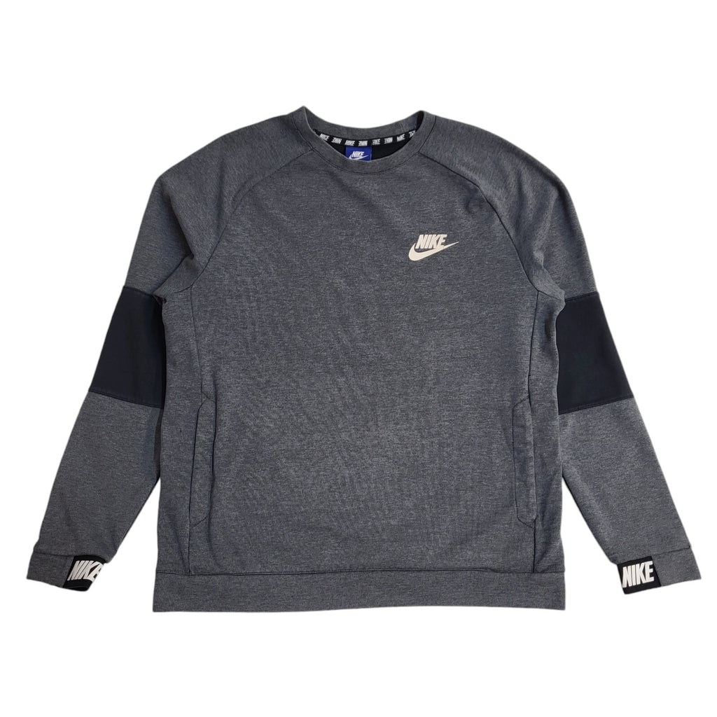 Nike Grey Y2K Crew Neck Sports Sweatshirt UK Men's Size M