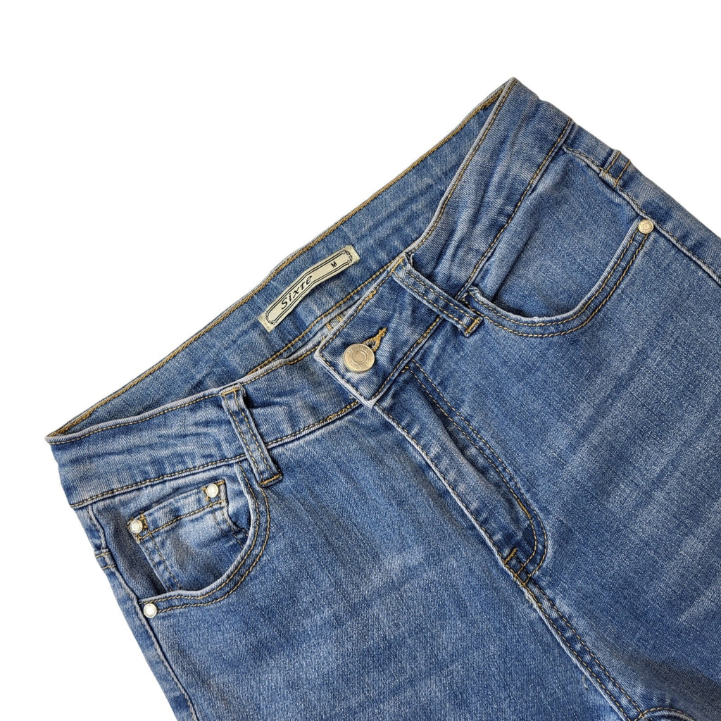 Sixte Y2K Vintage Blue Flared Denim Jean Women's Size M W28 L32