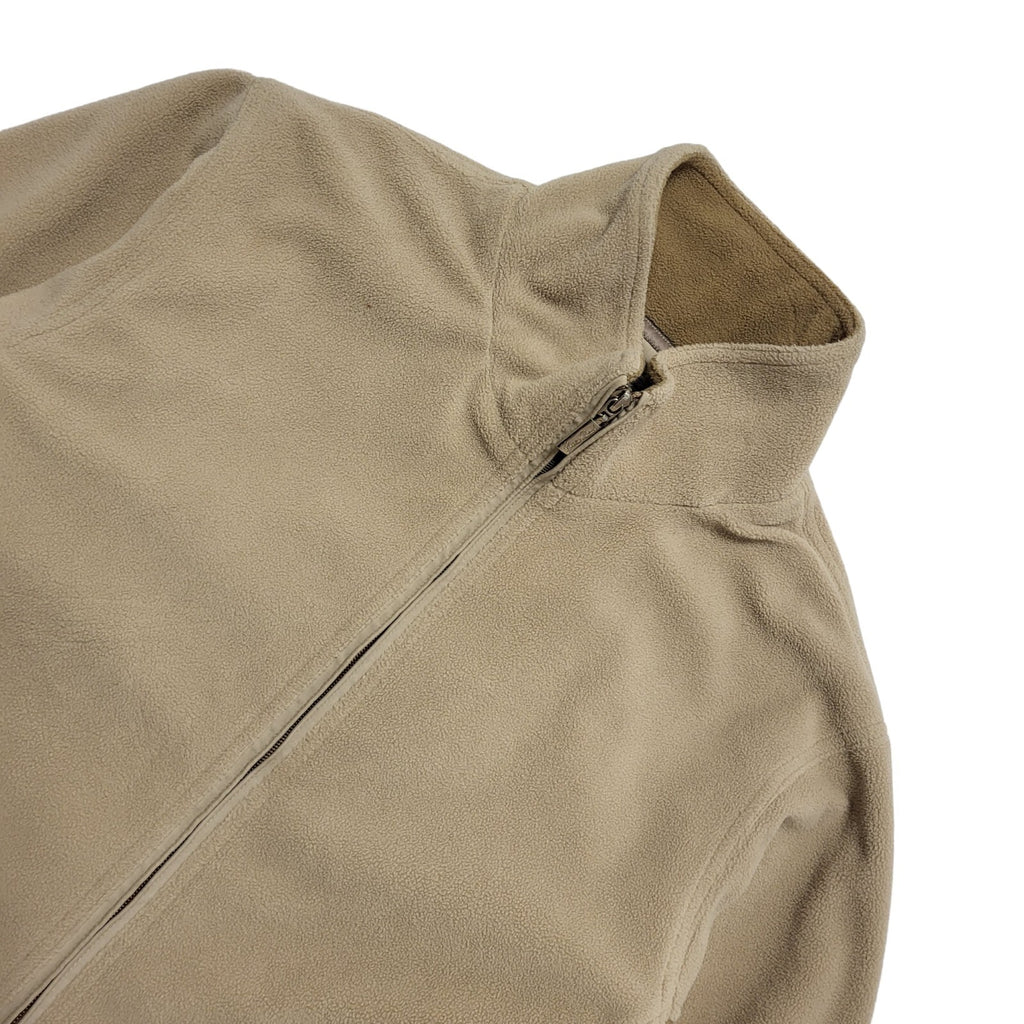 Green Lamb Vintage 90s Beige Zipped Fleece Jacket Men's Size Large