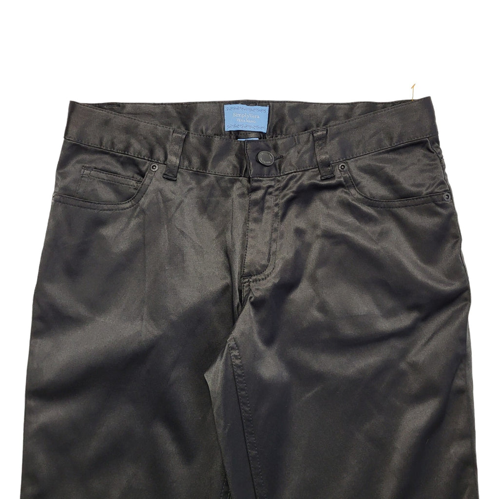 Vera Wang Vintage 90's Black Straight Leg Trousers Uk Women's Size 10/12 W29 L30