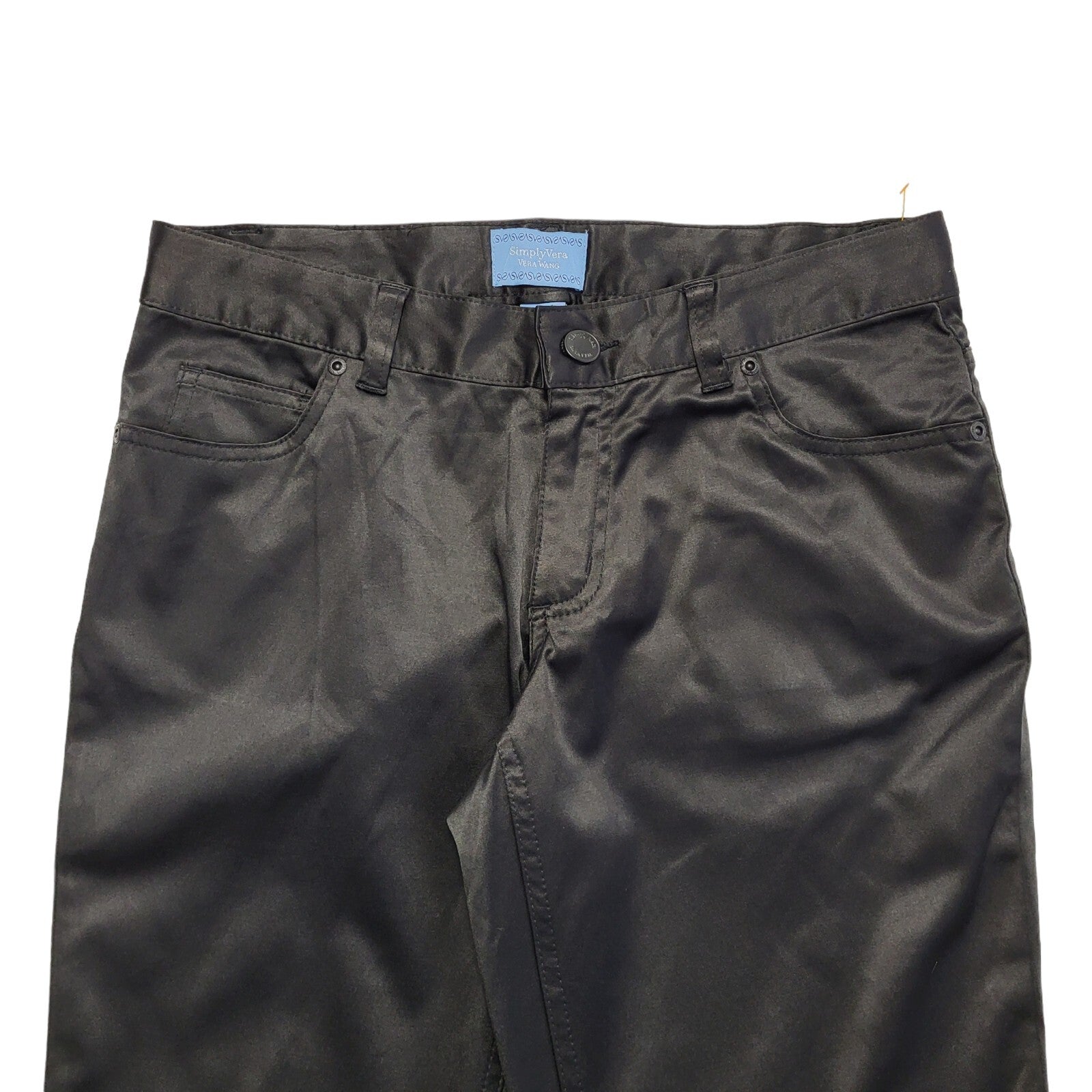 Vera Wang Vintage 90's Black Straight Leg Trousers Uk Women's Size 10/12 W29 L30