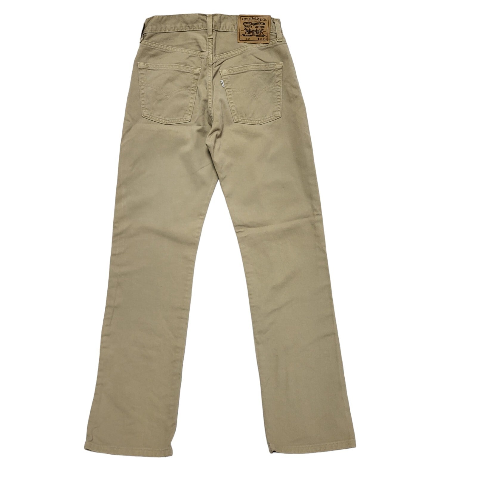 Levi's 551 Vintage Y2K   Beige Straight Leg Denim Jeans Men's UK XS-S W29 L32