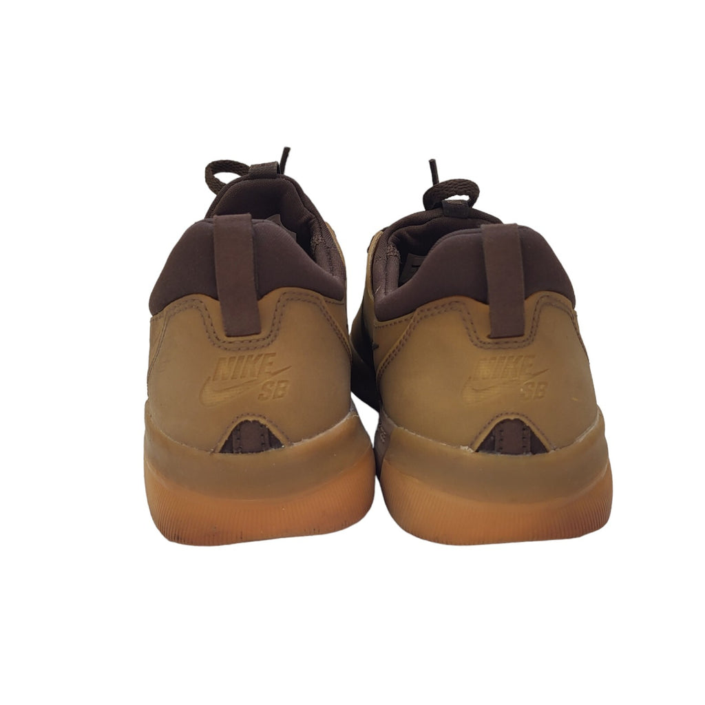 Nike Nyjah SB Brown Lace-up Sports Casual Trainers Uk Women's Size 6