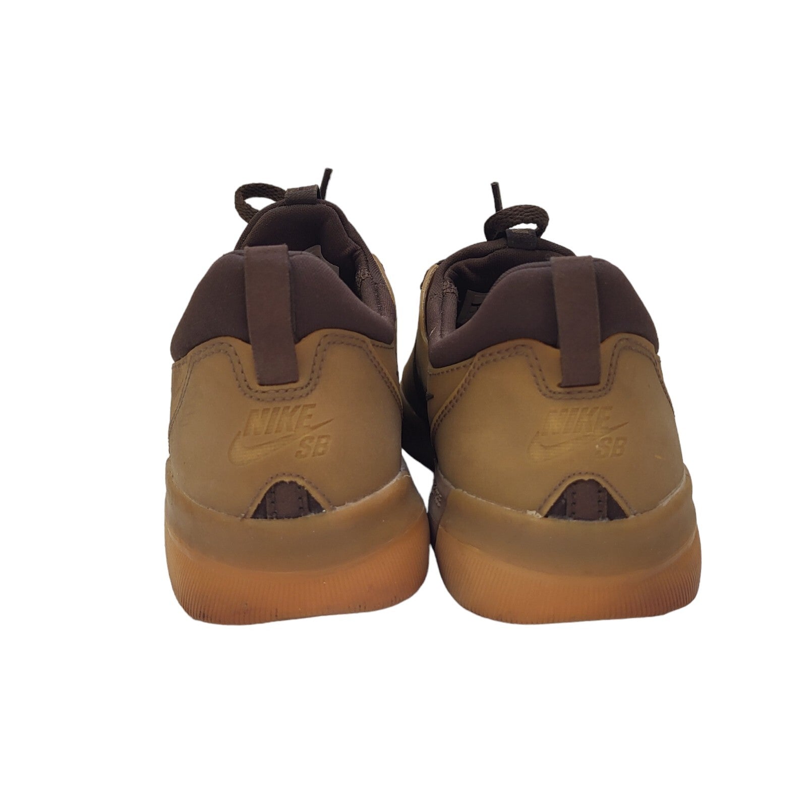 Nike Nyjah SB Brown Lace-up Sports Casual Trainers Uk Women's Size 6