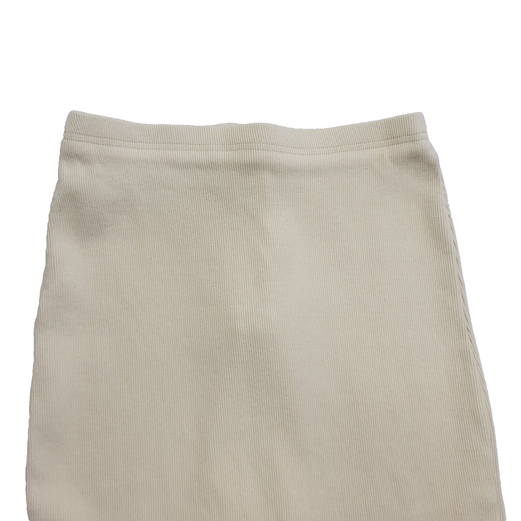 BSL Vintage 90's Cream Full Zip Pencil Midi Skirt Womens UK 10 W28
