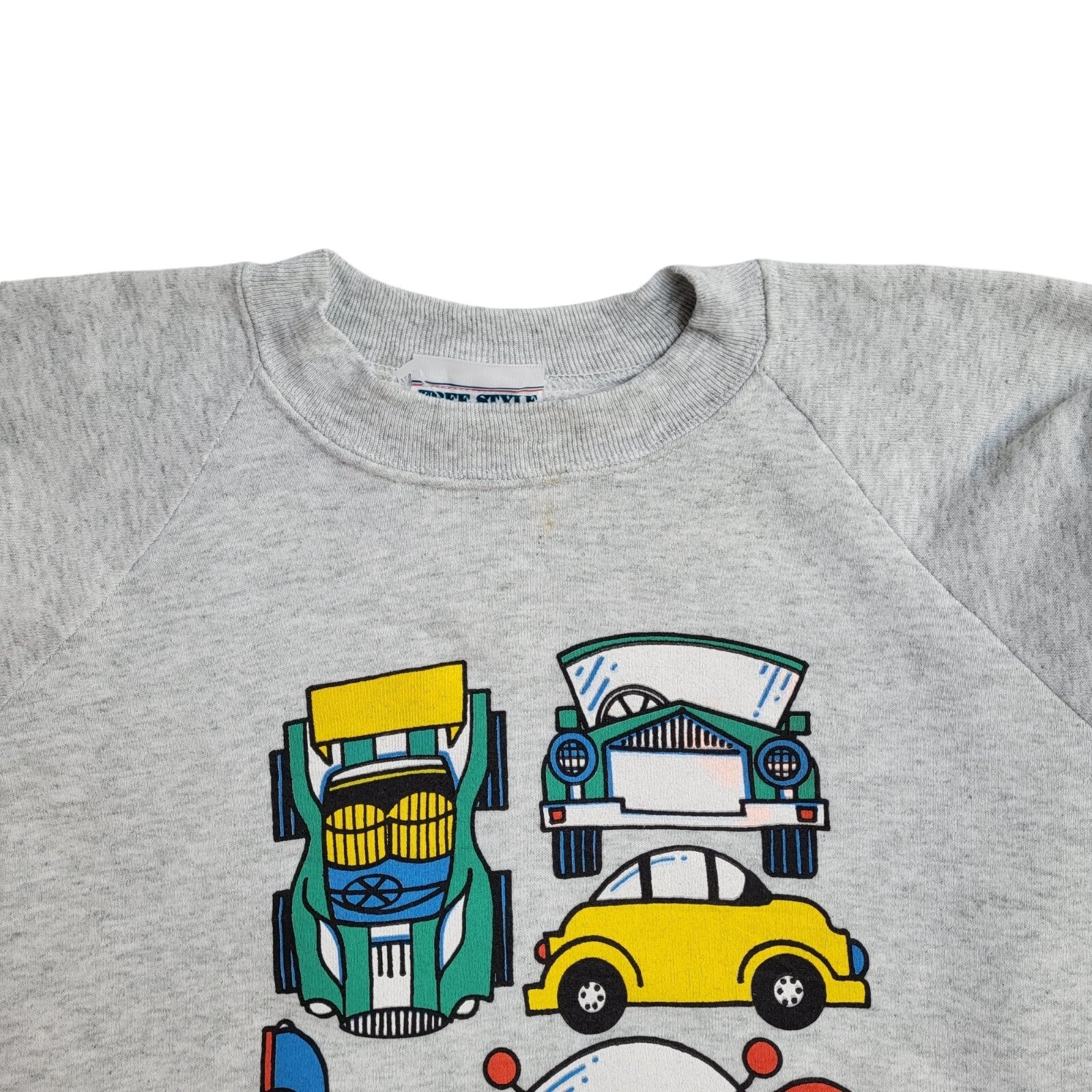 Free Style Tour De Grandpa Grey Graphic Print 90s Sweatshirt UK Men's XL