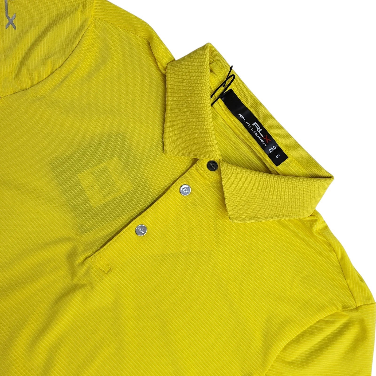 Ralph Lauren Polo T-Shirt 90s Vintage Yellow BNWT Women's UK Size S 8