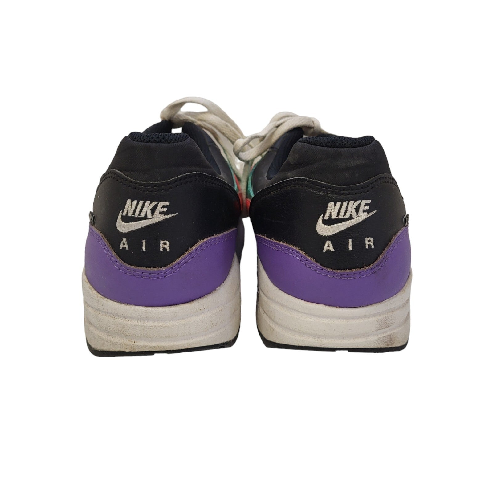 Nike Air Max 1 SE Windbreaker Purple Green Up Sports Trainers Girl's Uk Size 6