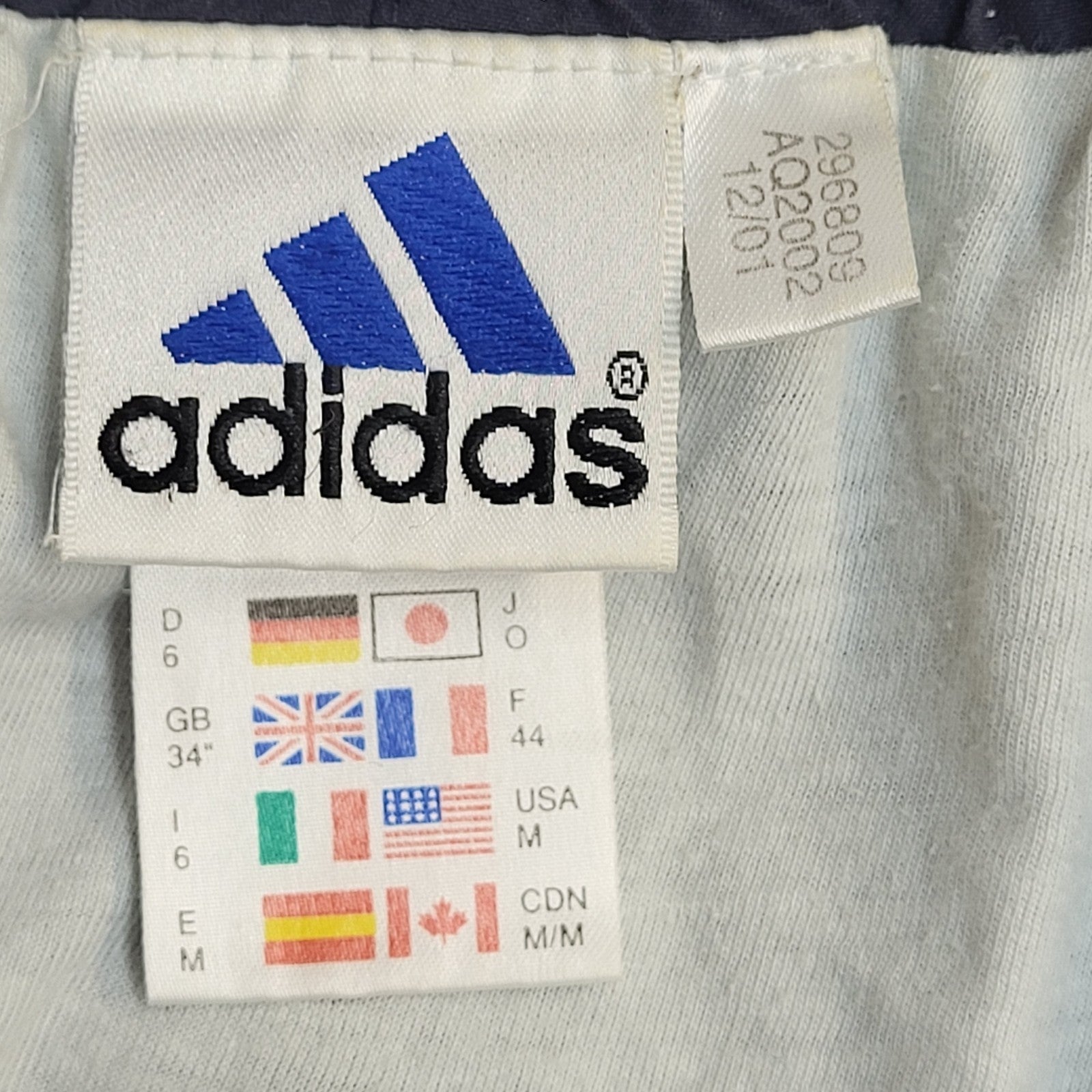 Adidas Shorts Vintage 90's Navy Sport With Pockets Uk Men's Size L