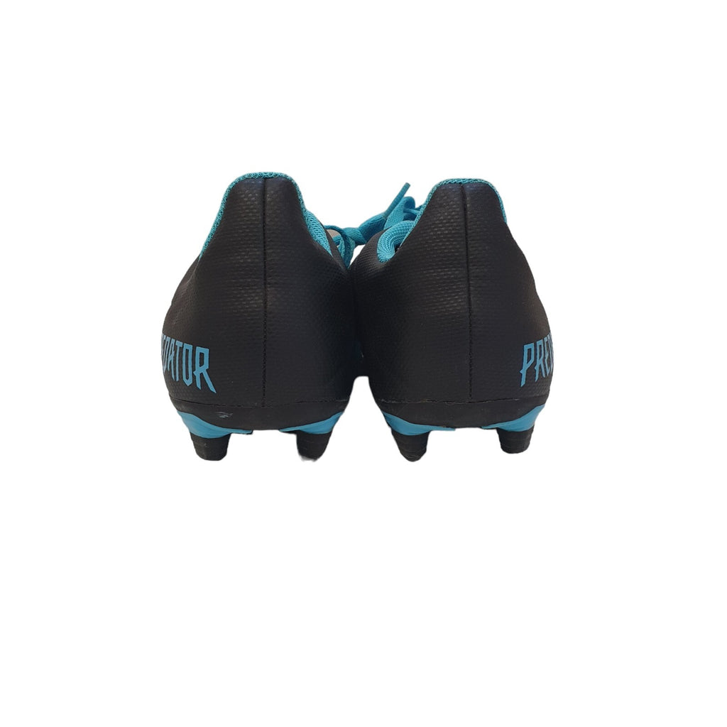 Adidas Predator FxG 19.4 Flexible Black Blue Leather Football Boots Uk Boy's 6