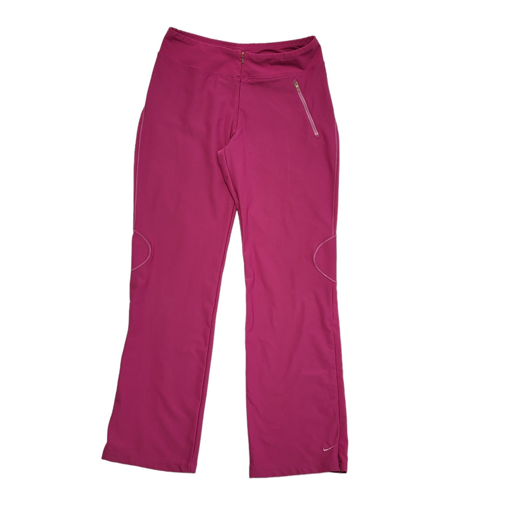 Nike Dri-Fit Straight Vintage Pink Tracksuit Bottoms Women's Size M W28 L31