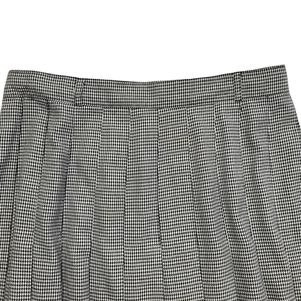 Etam Vintage 90's Black & White Pleated Midi Skirt Womens UK Size 16 W31
