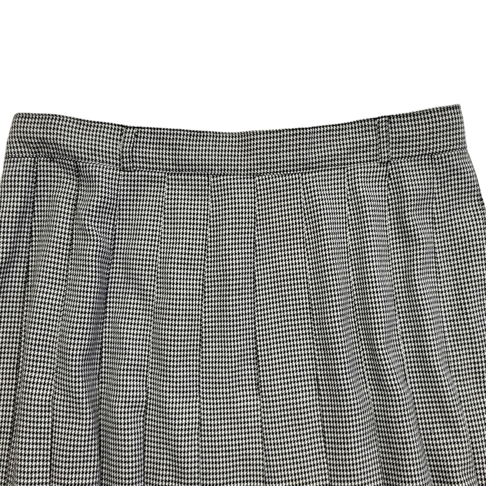 Etam Vintage 90's Black & White Pleated Midi Skirt Womens UK Size 16 W31