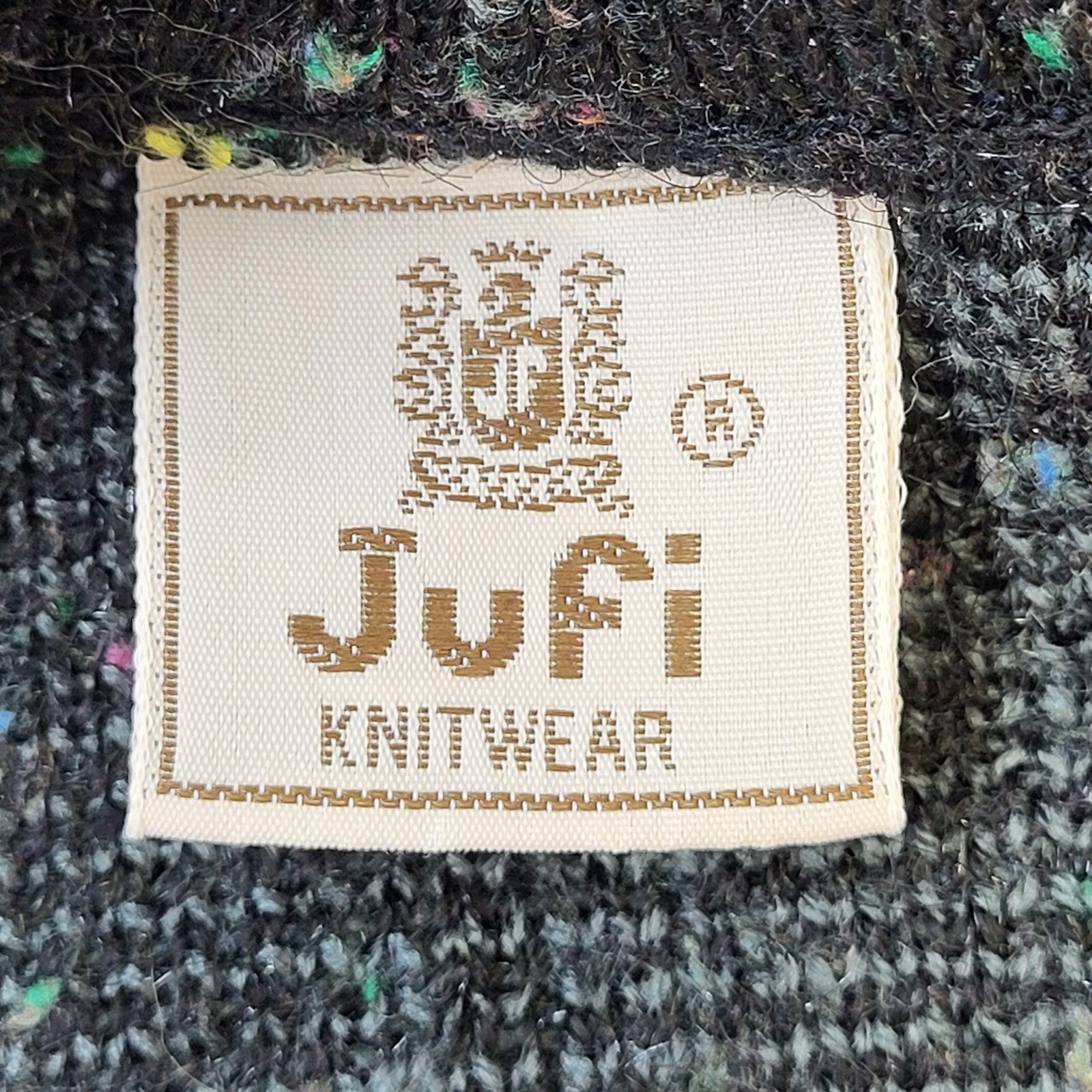 Jufi 80s Vintage V-Neck Jumper Men's Size Large