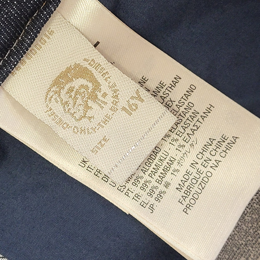 Diesel Vintage Y2K  Dark Blue Skinny Denim Jeans Uk Girl's Age 16 Yrs W29 L29