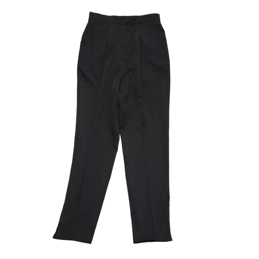 Marks & Spencer 90s Black Tapered Trousers Uk Women's 12 W30 L29