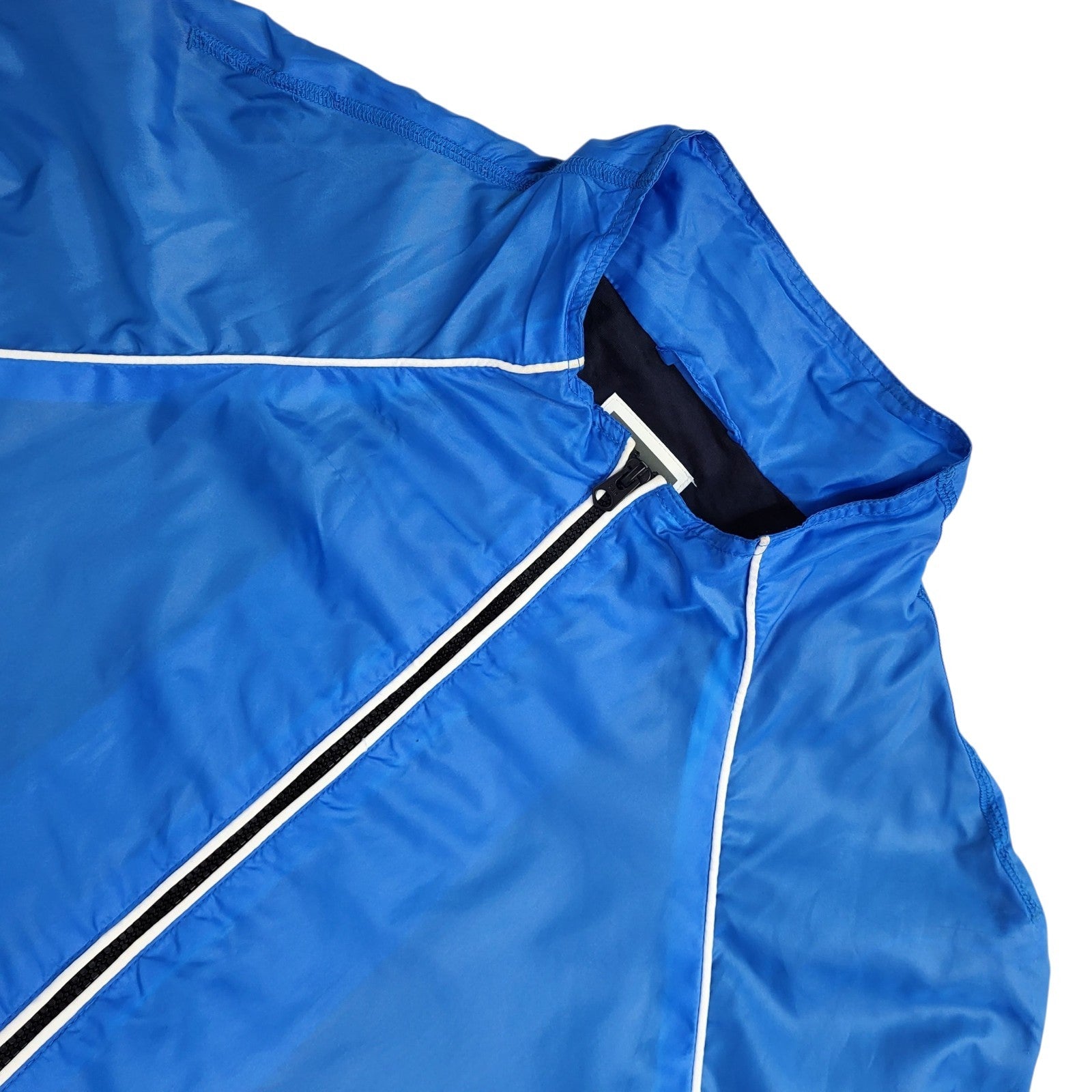 G-star Raw Blue Windbreaker Y2K Midder Bomber Jacket UK Men's Size XXL Bnwt