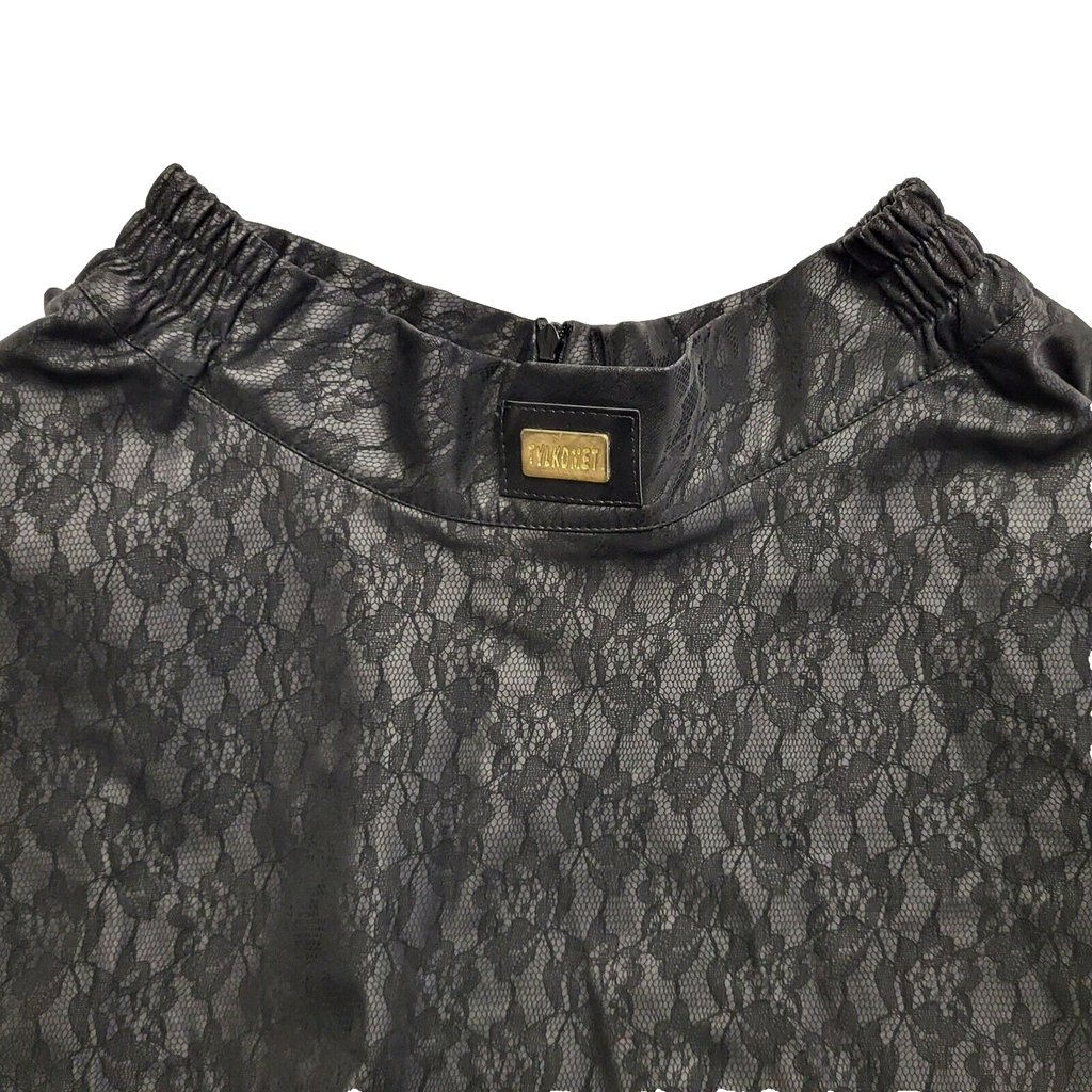 Tylkomet Vintage Y2K Black Floral Print Short Skirt Girls Age 12-13 Years