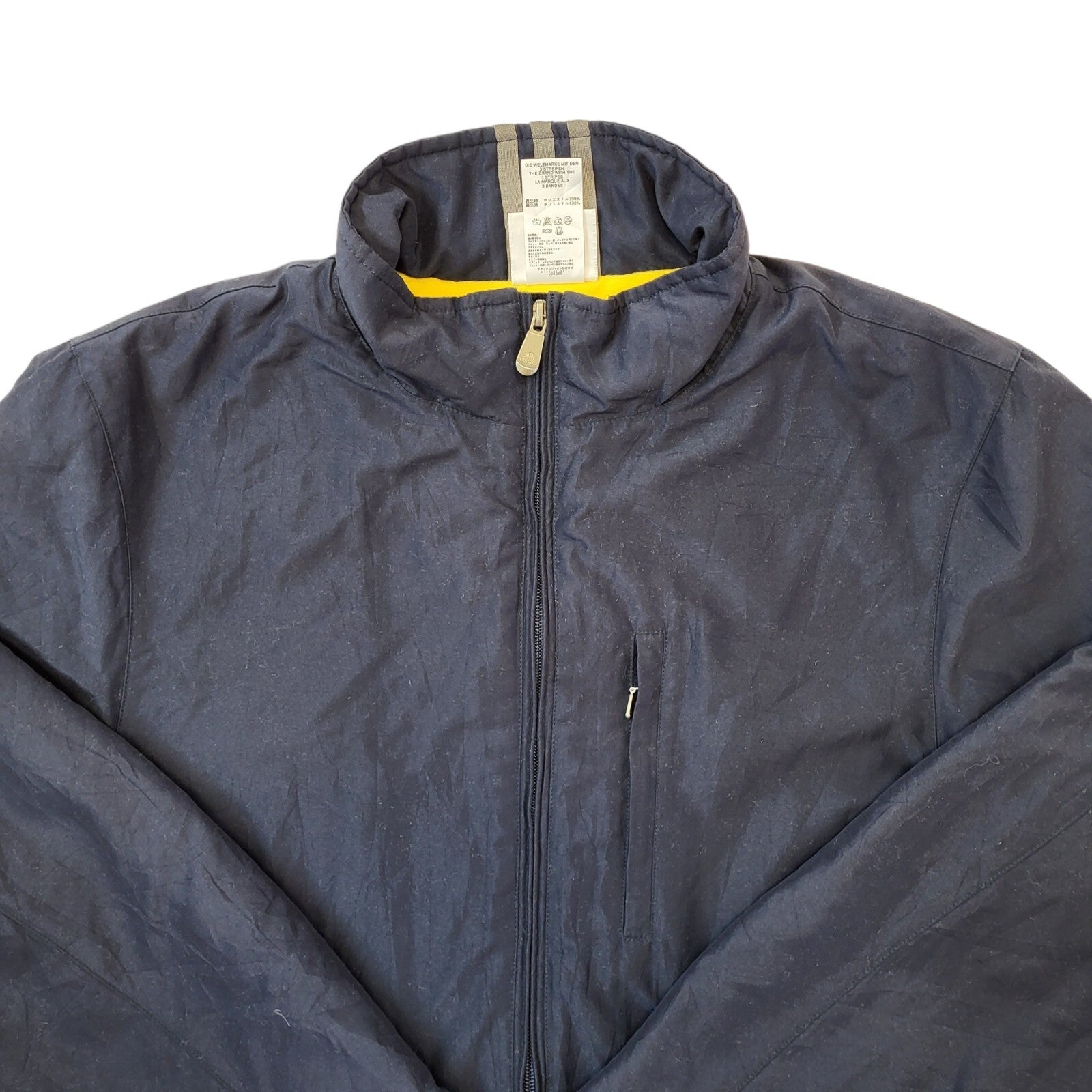 Adidas 90s Vintage Navy Blue Over-sized Managers Jacket Men's Size Large